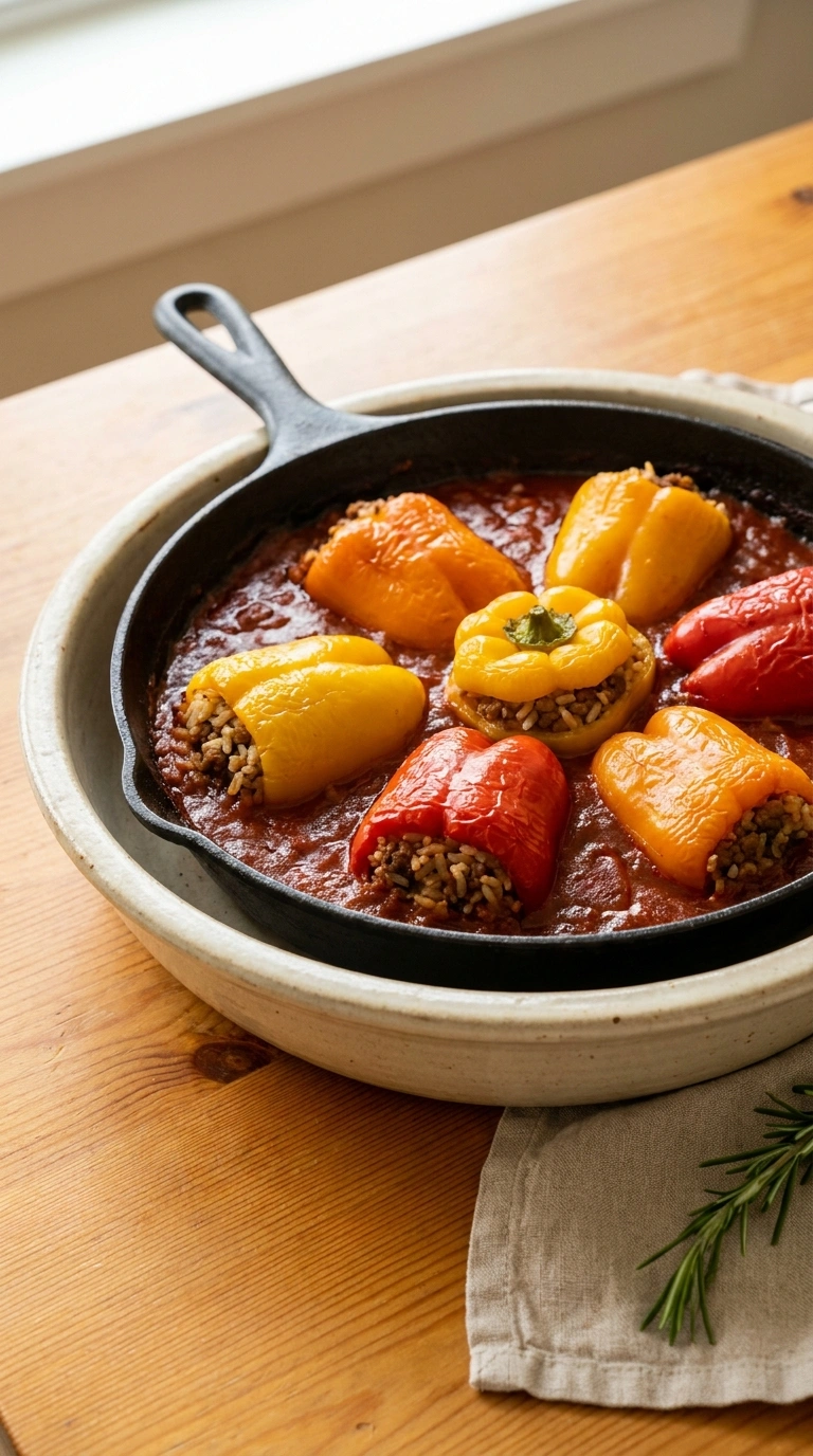 Heartwarming Stuffed Pepper Skillet for an Easy Cool-Weather Dinner