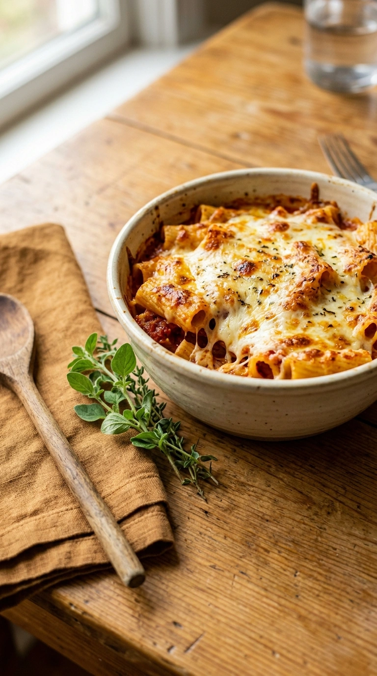cozy soccer night pasta bake ready to serve