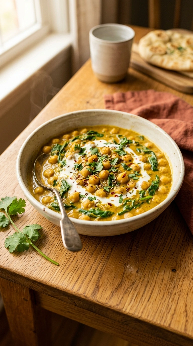 Warm Chickpea Curry for a Comforting Meatless Night