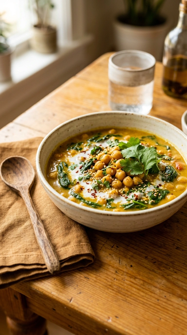 cozy chickpea curry weeknight ready to serve
