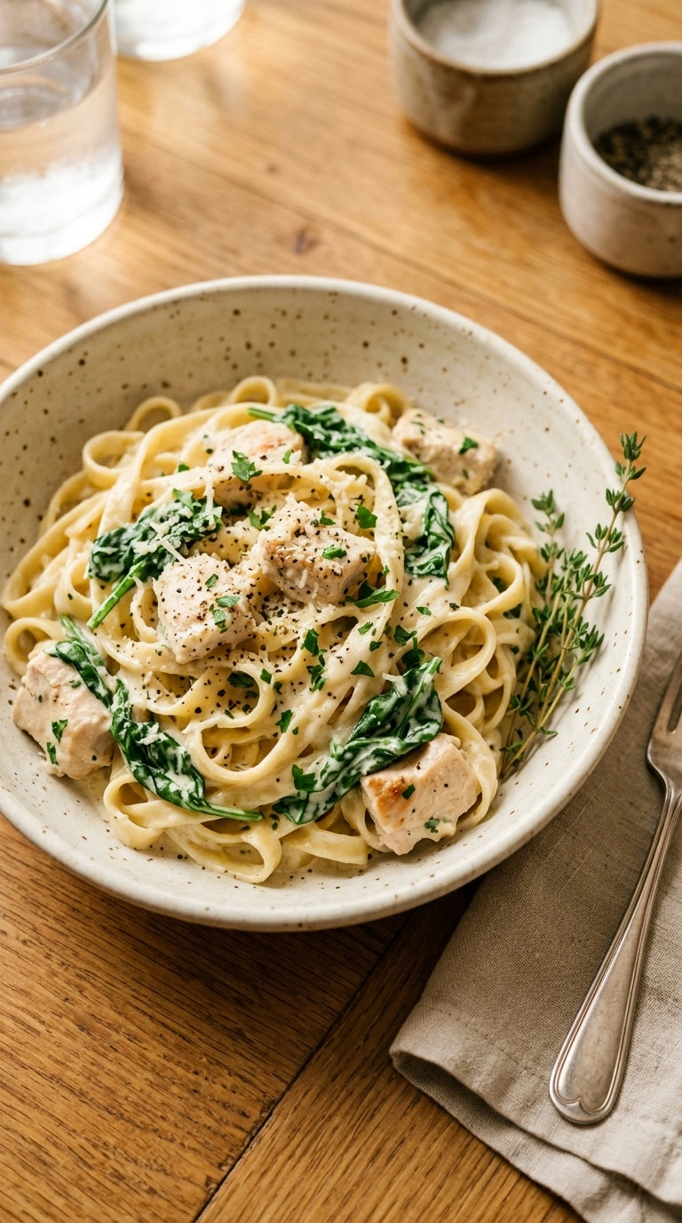 Warm and Hearty Creamy Pasta for a Cozy Cool-Weather Night