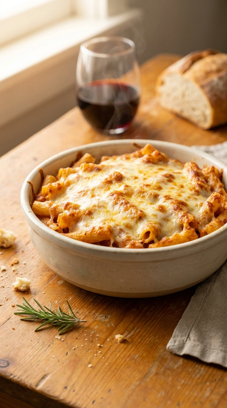 Heartwarming Baked Ziti for a Comforting Cool-Weather Evening