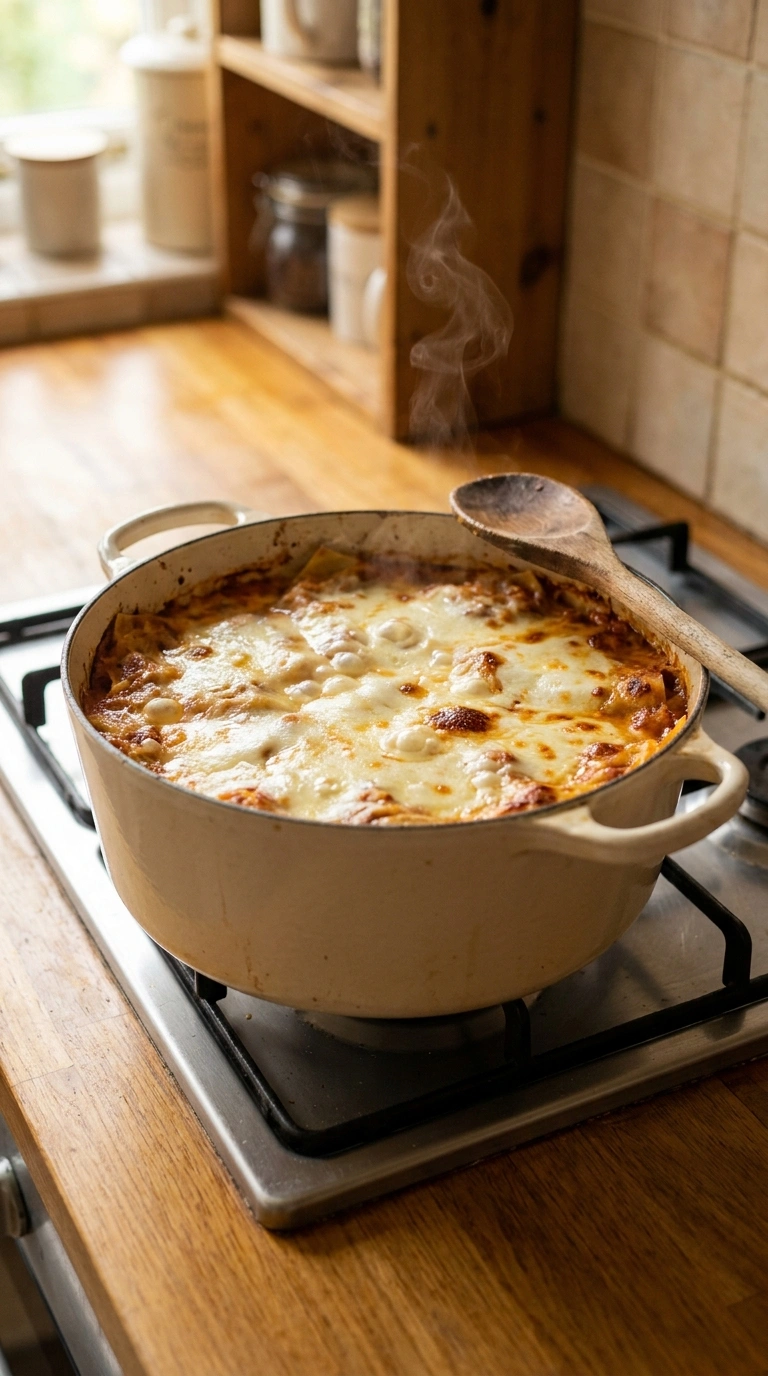 Cooking instructions for cozy lasagna warm