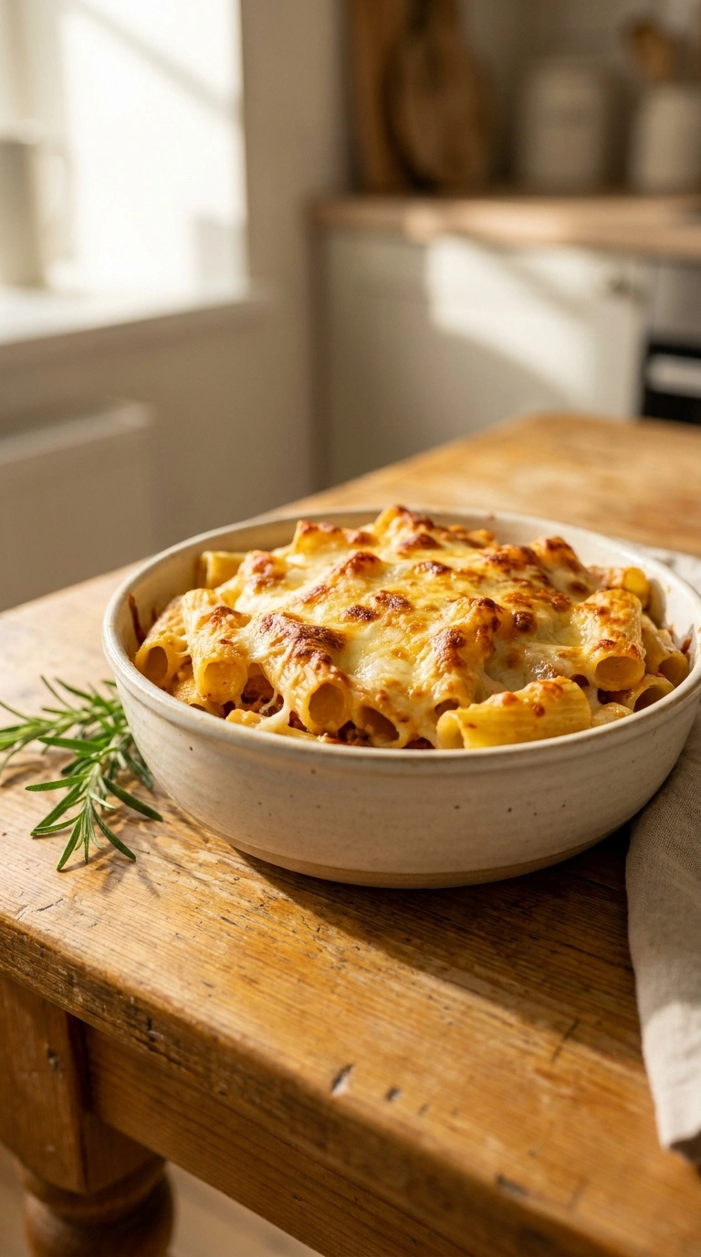 Heartwarming Baked Rigatoni for a Slow Sunday Dinner