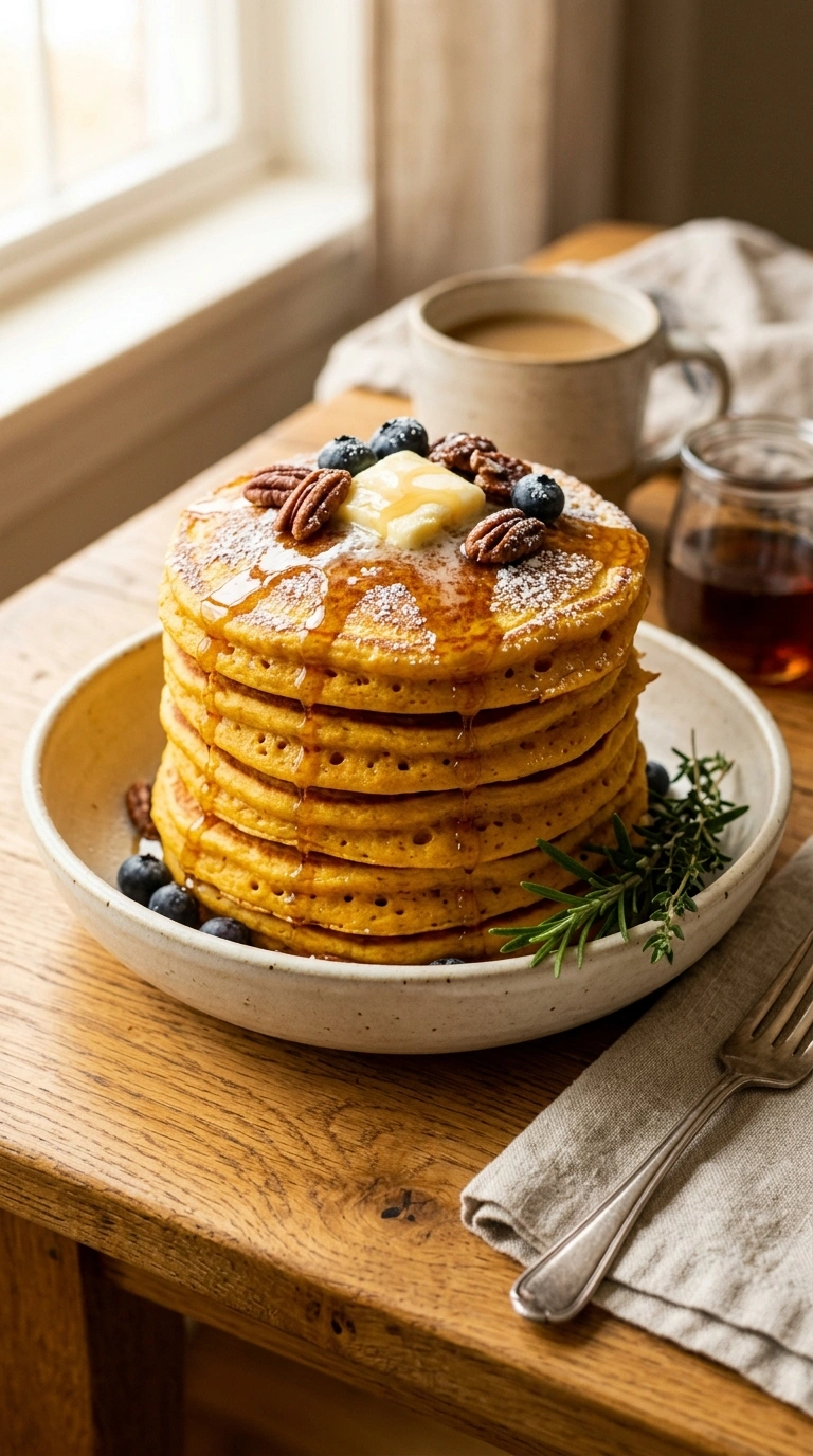 Cozy Pumpkin Pancakes for a Heartwarming Back-to-School Morning