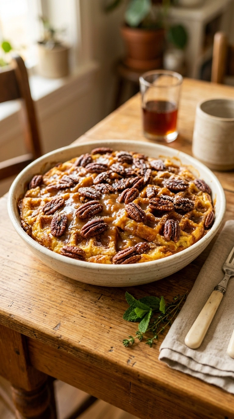 Heartwarming Pumpkin Spice Waffle Bake for an Early-Fall Family Morning