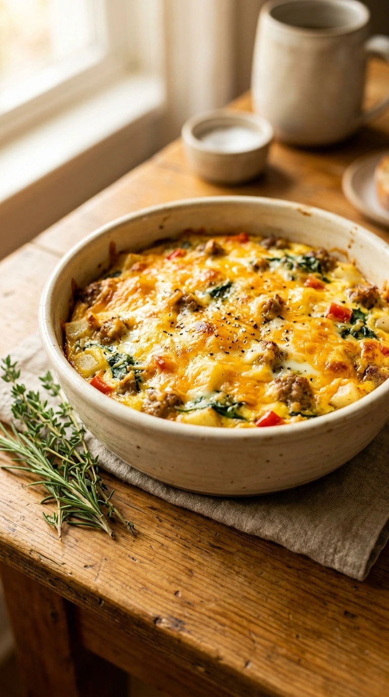 Warm Egg Breakfast Casserole for a Slow Sunday Morning
