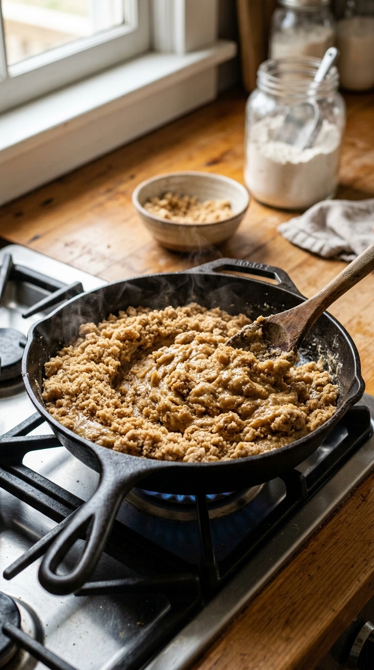 Cooking instructions for cozy coffee cake brunch