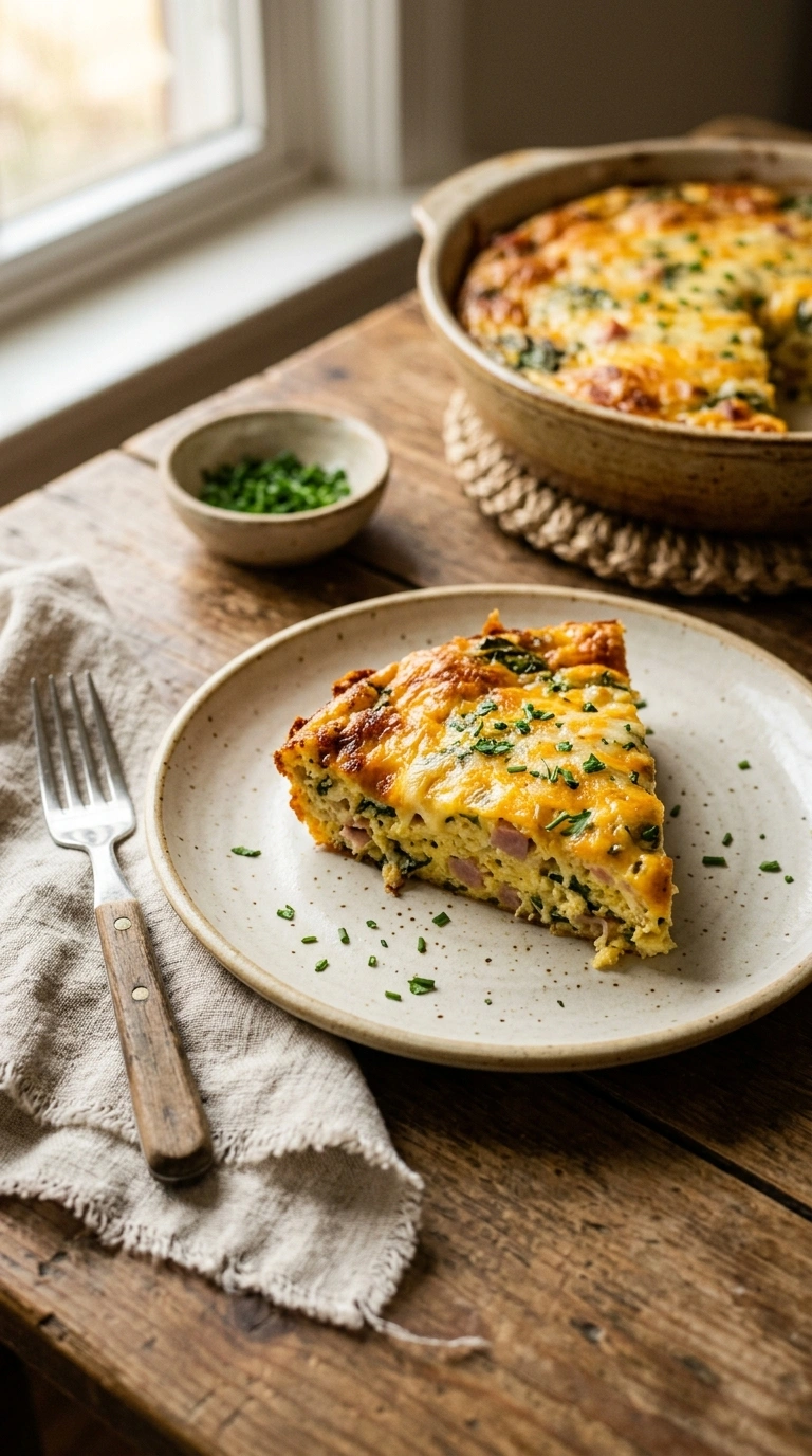 cozy savory brunch ready to serve