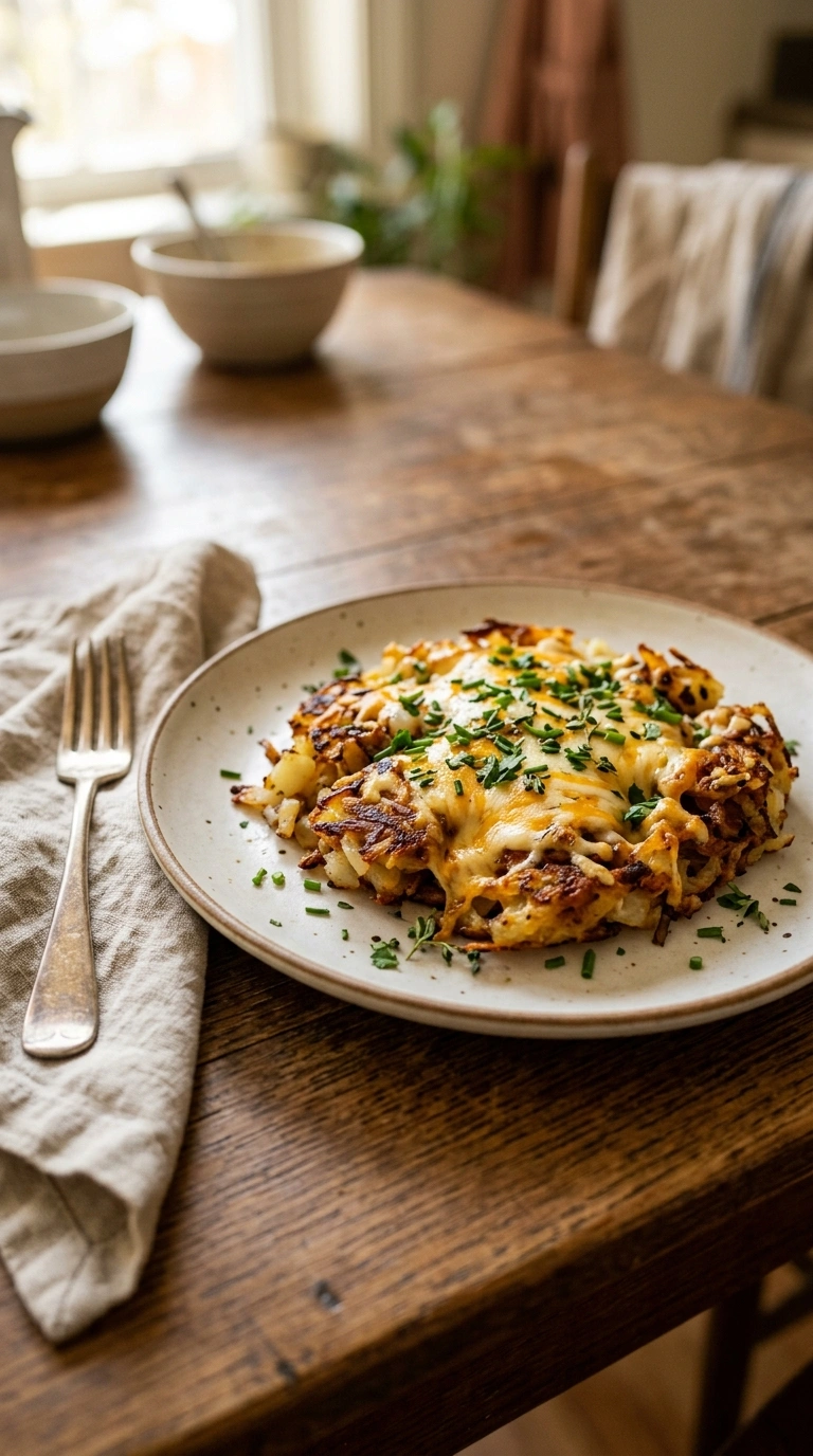 cozy breakfast hash ready to serve