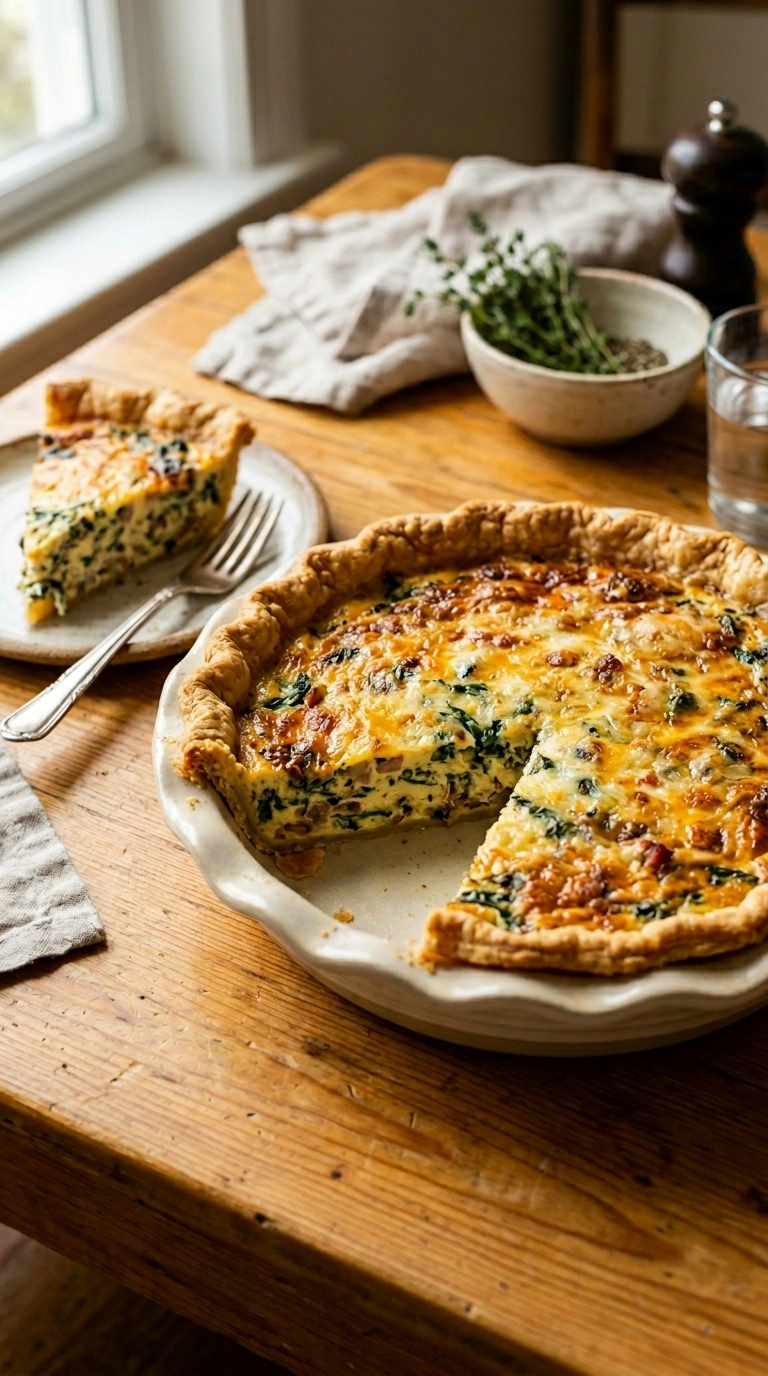 Cozy Homemade Quiche for a Quiet Weekend Brunch