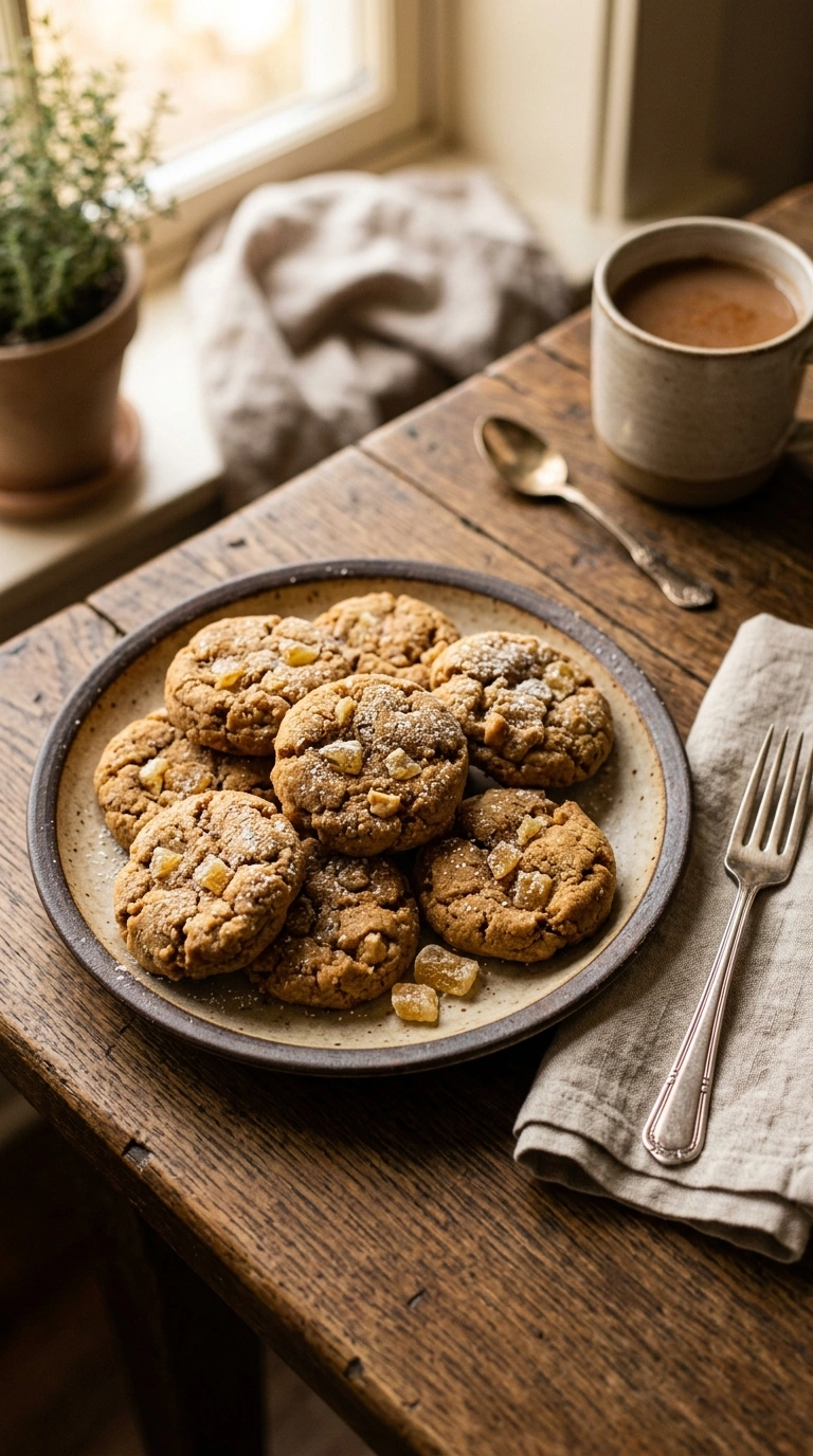 cozy chai cookies ready to serve
