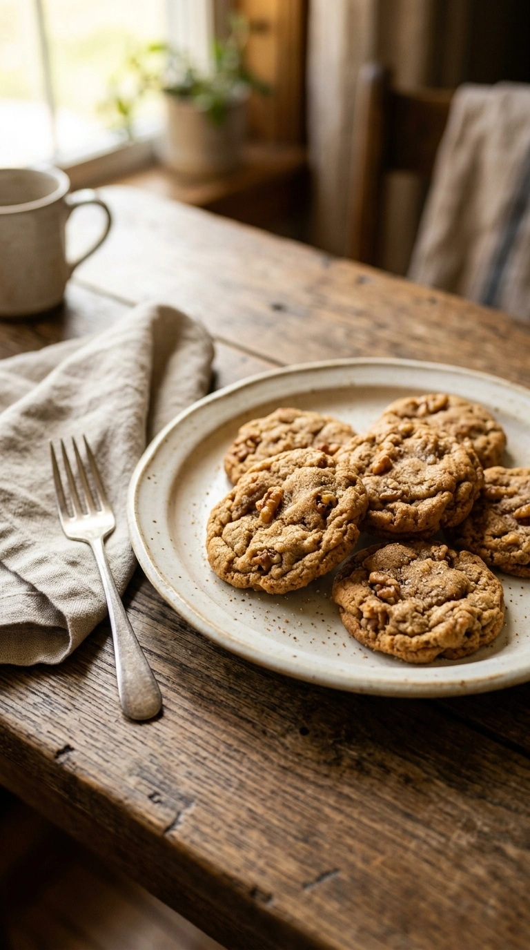cozy maple cookies ready to serve