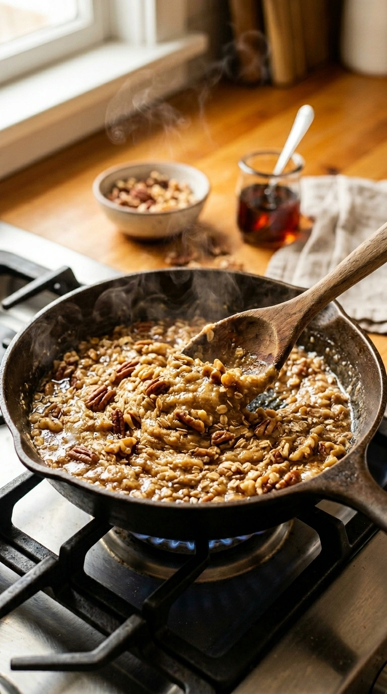 Cooking instructions for cozy maple cookies