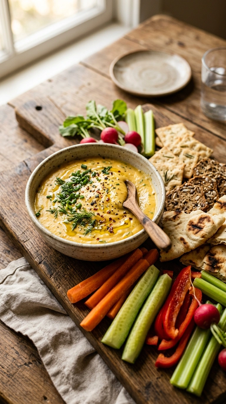 cozy dip appetizer ready to serve