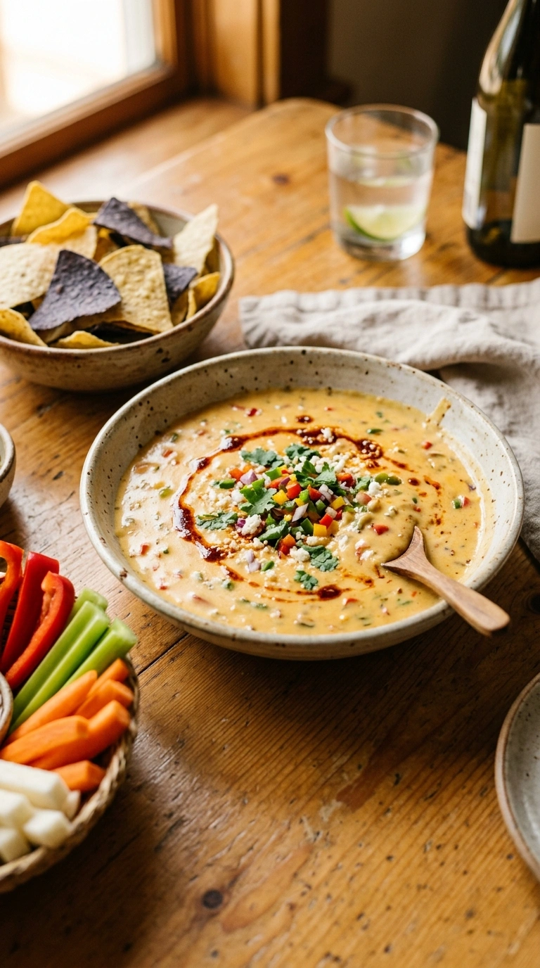 Cozy Warm Queso Dip for a Quiet Friday Night In