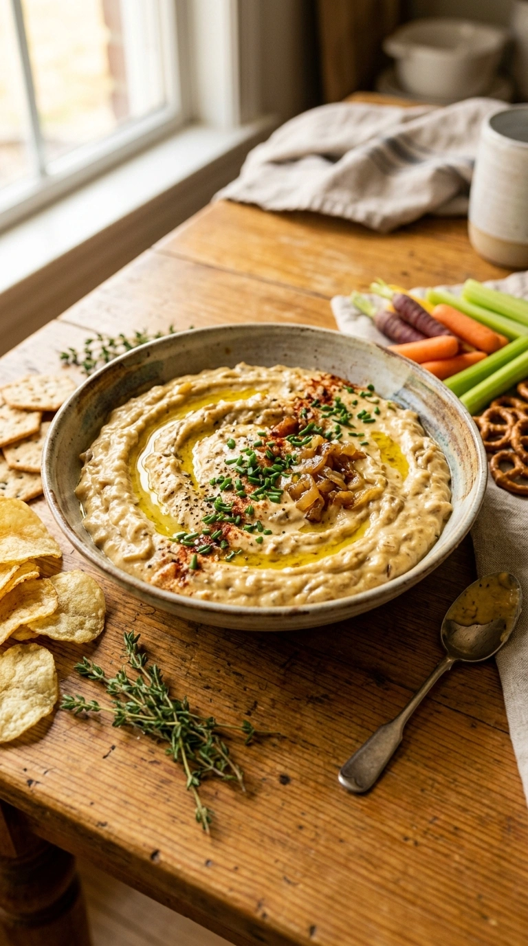 Heartwarming French Onion Dip for a Slow Cool Evening
