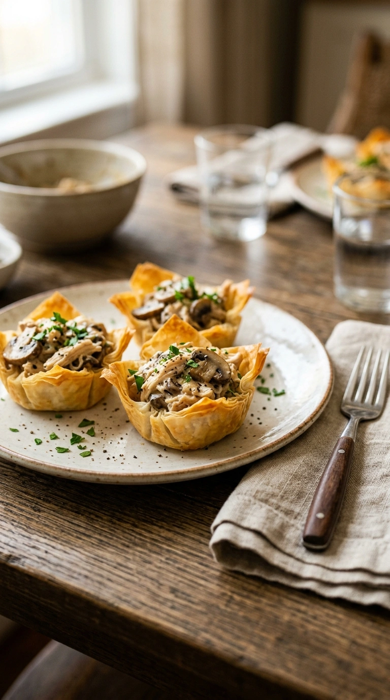 cozy hot appetizer ready to serve