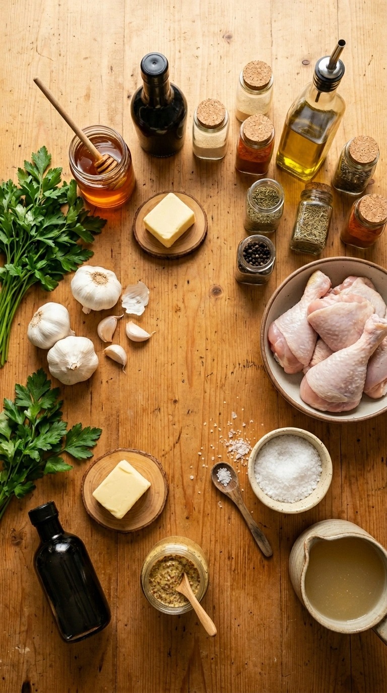 Ingredients for cozy chicken wings