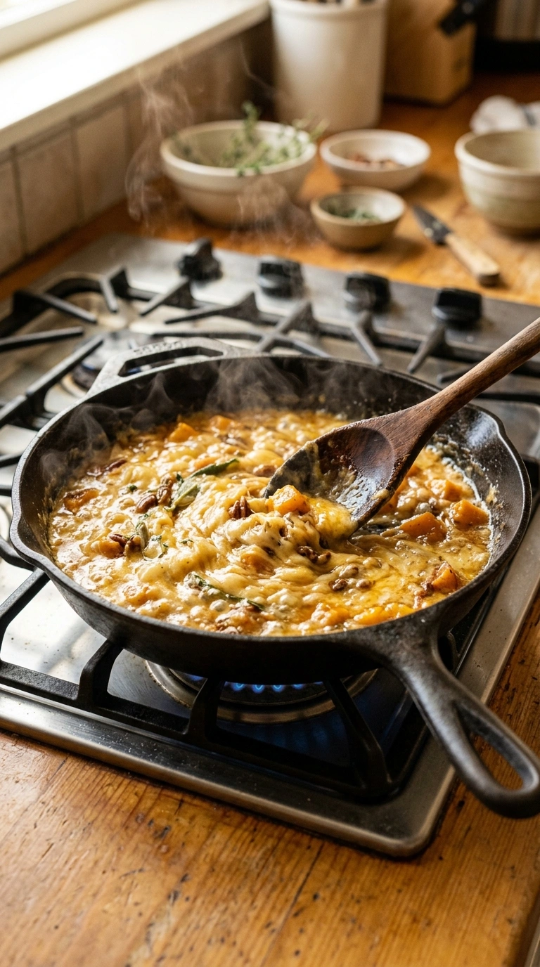 Cooking instructions for cozy cheese board