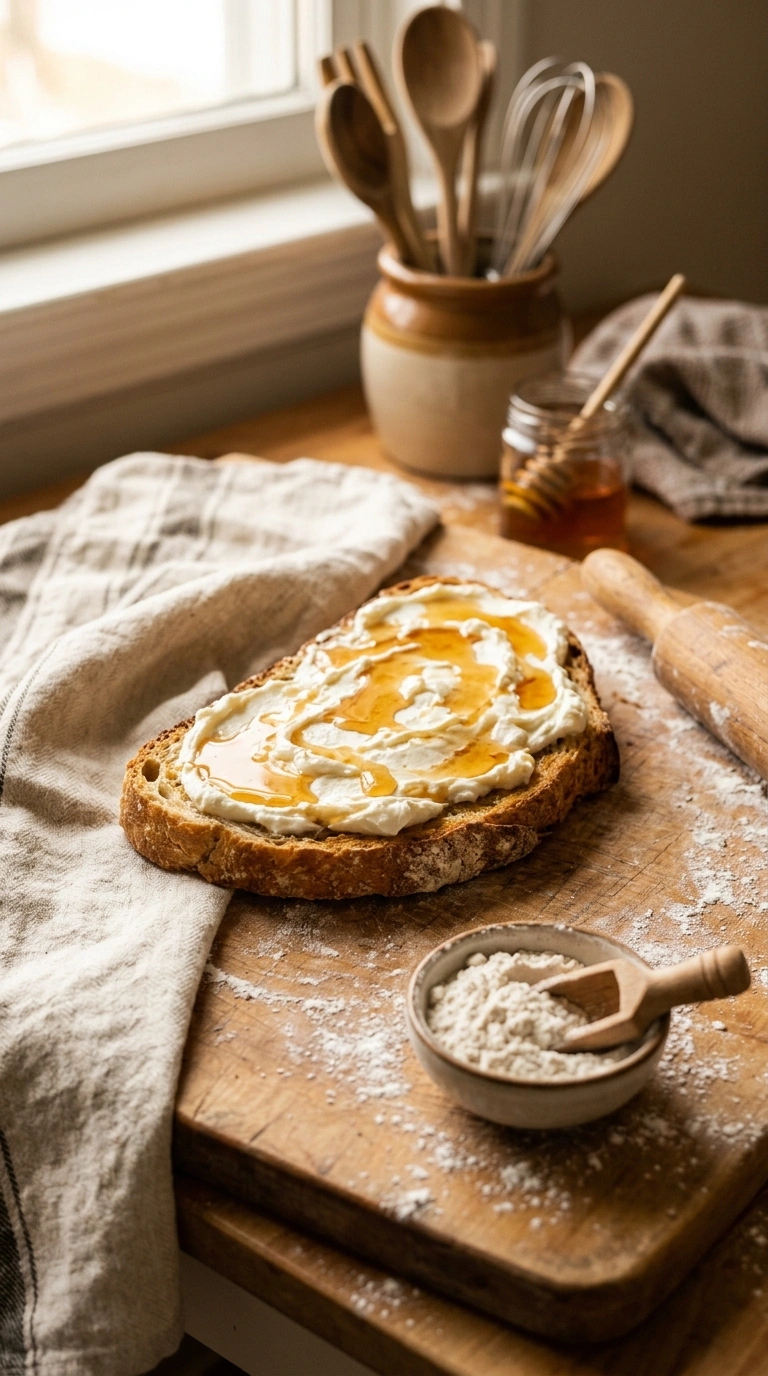 Cooking instructions for cozy goat cheese spread