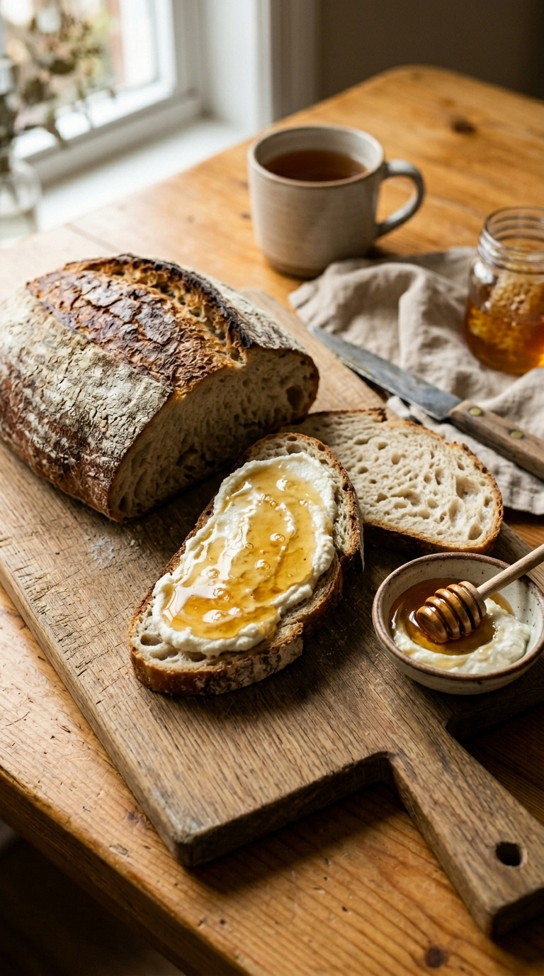 Heartwarming Honey Goat Cheese Spread for a Quiet Cool Night