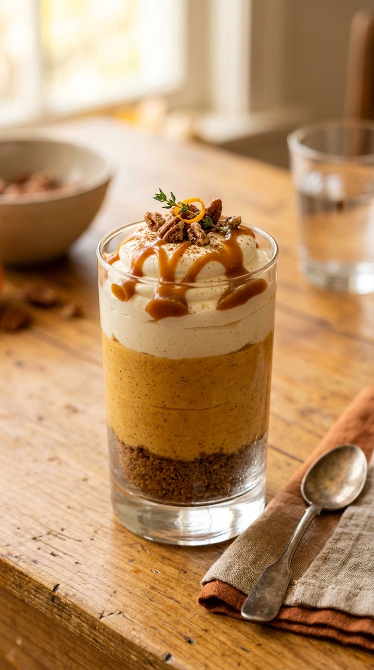 Cozy No-Bake Pumpkin Cheesecake for a Heartwarming Early-Fall Sweet Tooth