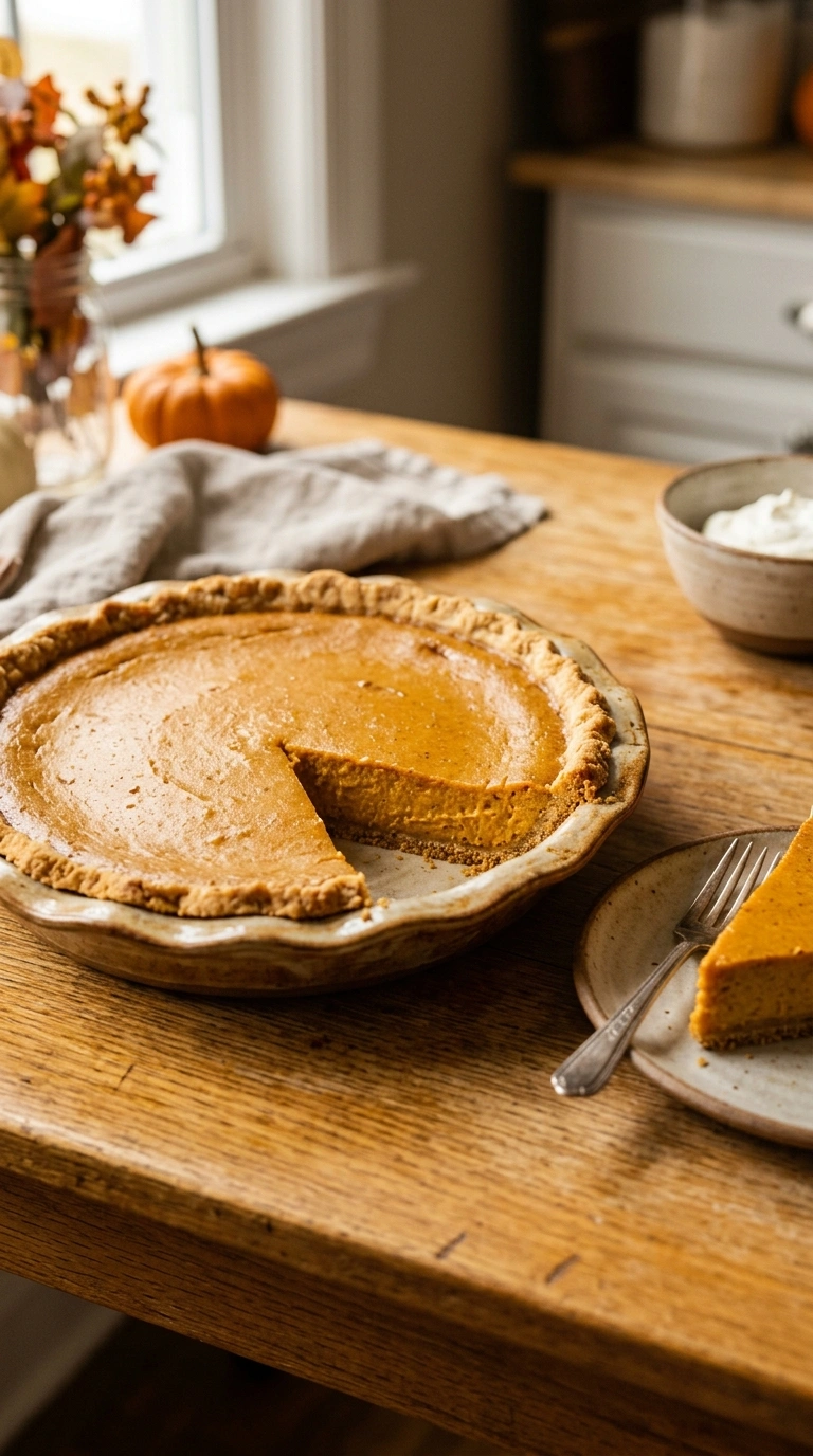 Warm-Hearted No-Bake Pumpkin Pie for a Soft Early-Fall Treat