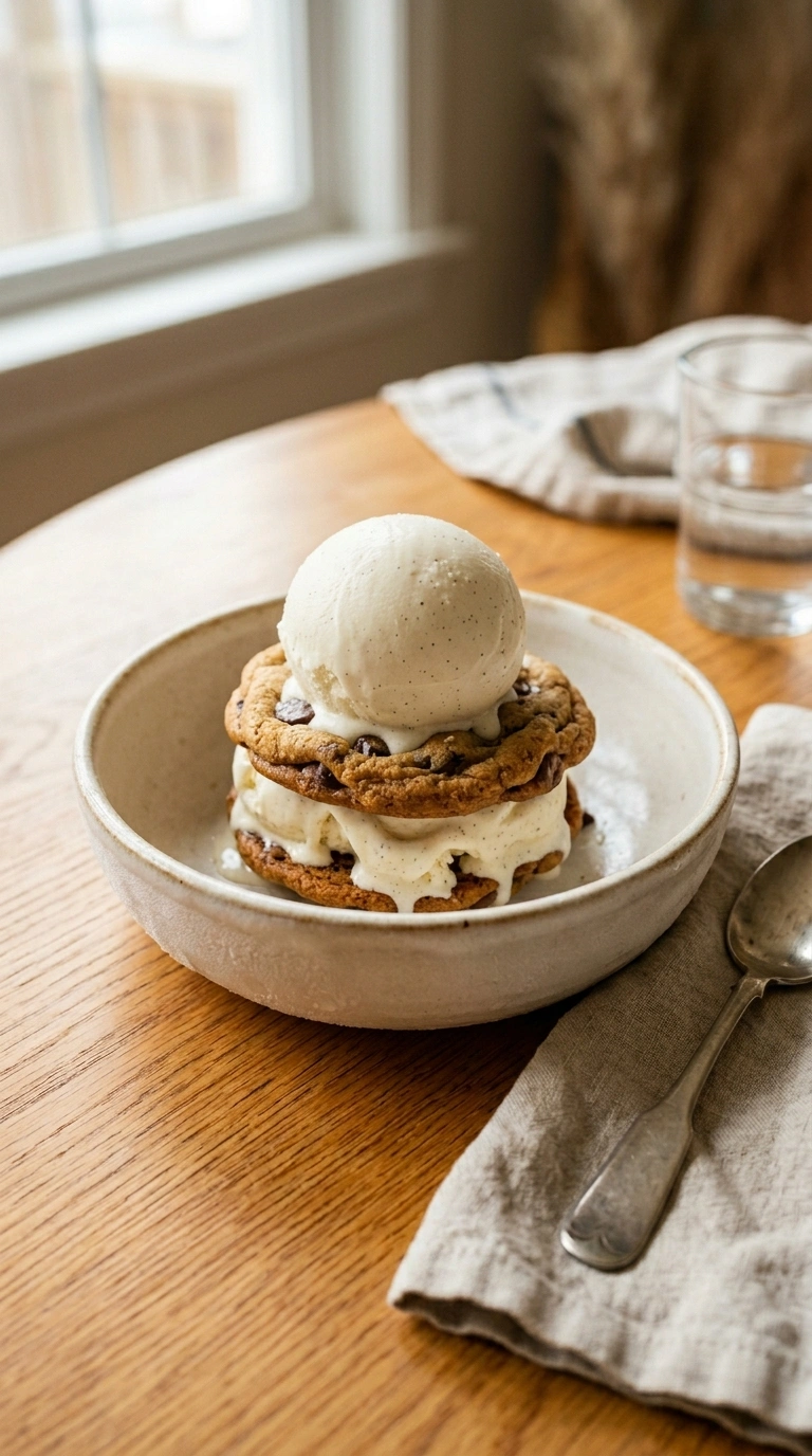 Heartwarming Ice Cream Sandwich for a Soft Late-Summer Treat