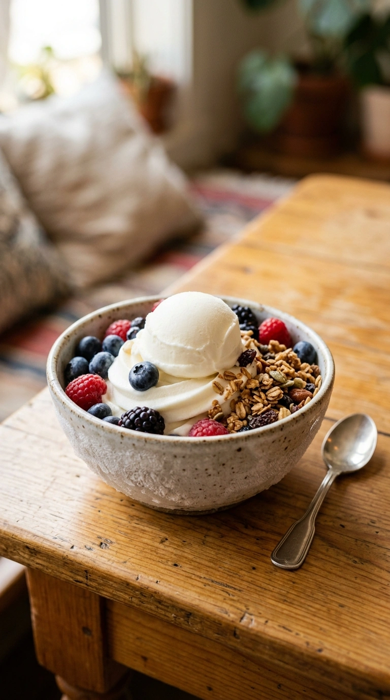 Warm-Hearted Frozen Yogurt for a Quiet Cool Tail of Summer