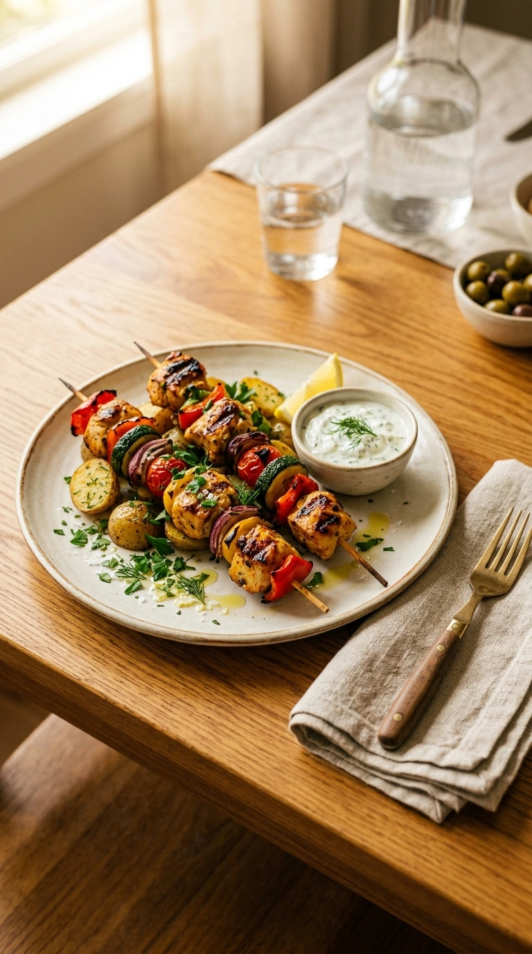 Warm Labor Day Grilled Chicken Skewers for a Comforting Final-Cookout Dinner