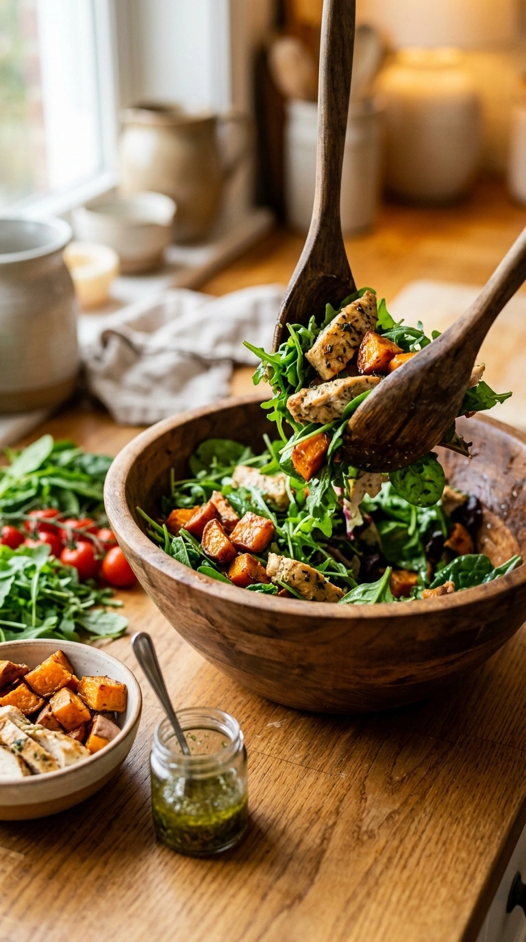 Cooking instructions for cozy summer salad side