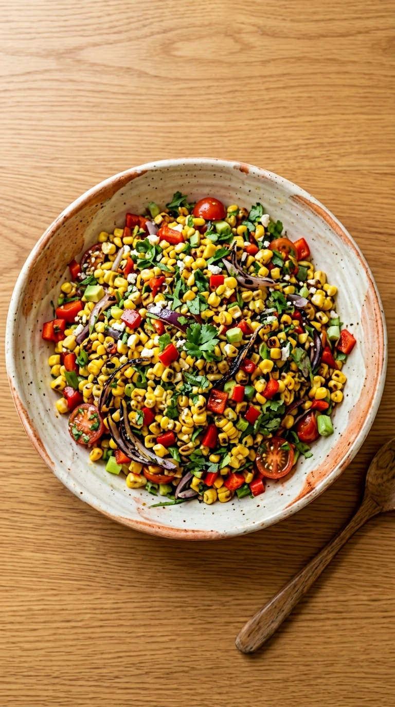 Heartwarming Tomato and Corn Salad for a Slow Late-Summer Picnic