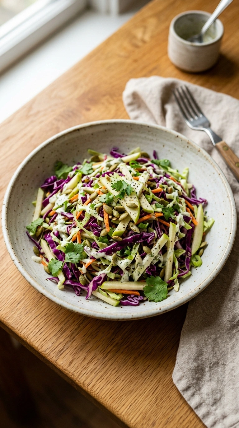 Cozy Apple Slaw for a Soft Back-to-School Transition Side