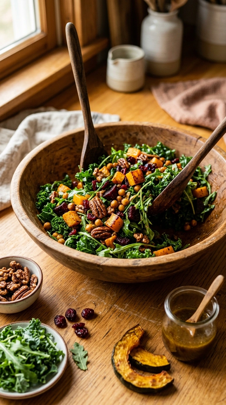 Cooking instructions for cozy fall salad side