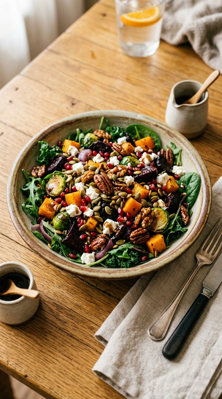 Heartwarming Fall Harvest Salad for a Quiet Cool Evening