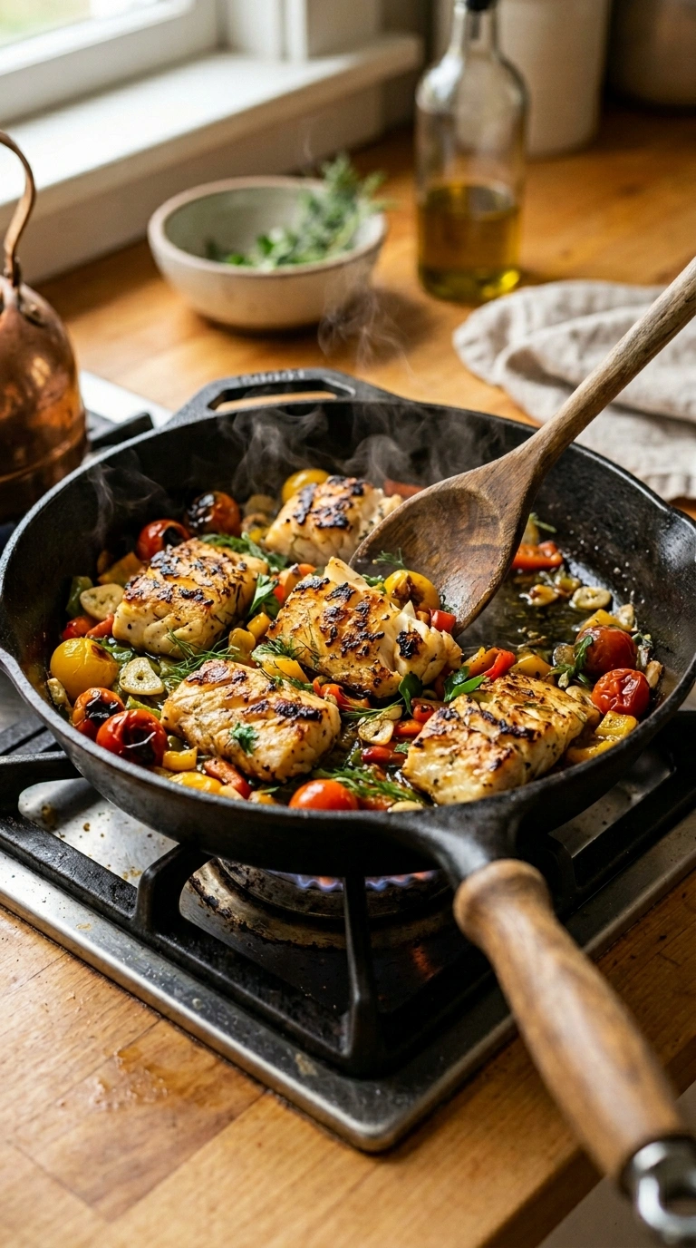 Cooking instructions for smoky tender grilled cod recipe