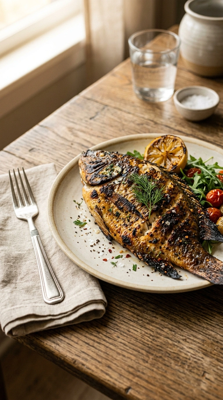 smoky tender grilled tilapia ready to serve