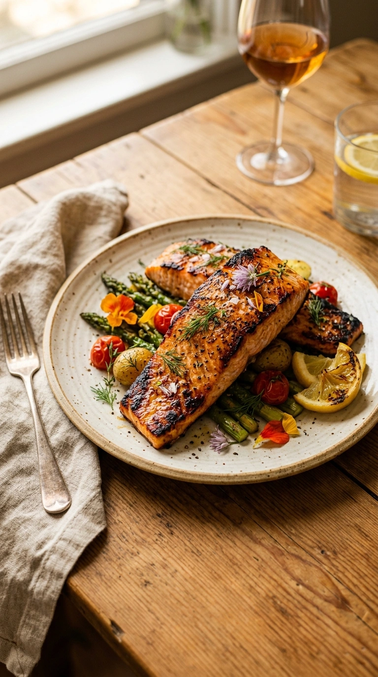 Smoky Tender Grilled Salmon | 45-Min Cozy Fall Grilling Recipes