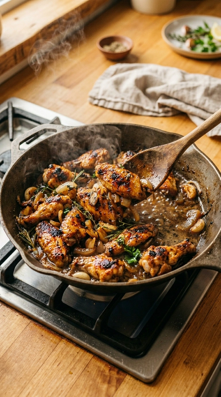 Cooking instructions for smoky tailgate grilled wings