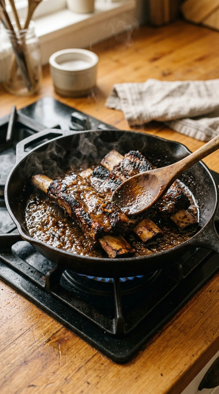 Cooking instructions for smoky tailgate grilled BBQ beef ribs
