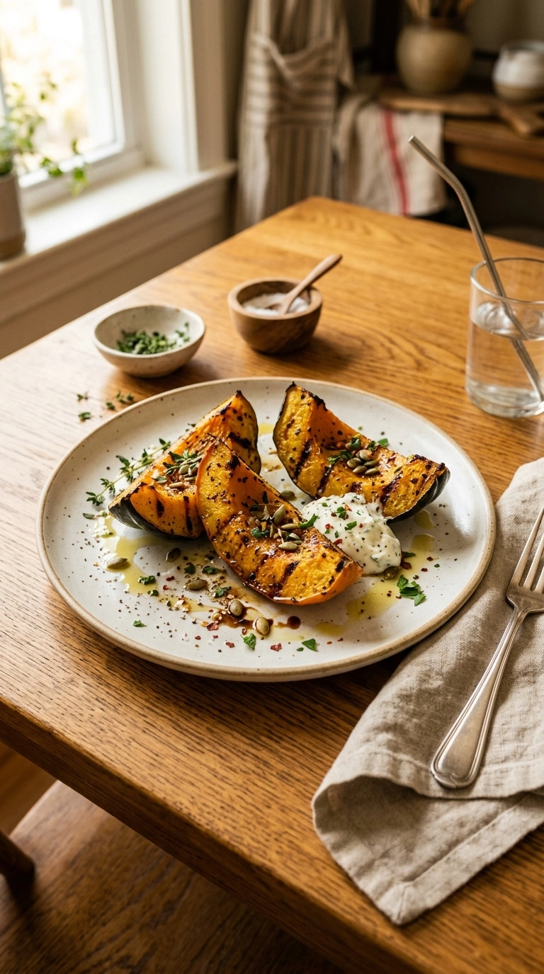 Smoky Cozy Grilled Butternut Squash | 40-Min Fall Grilling Recipes