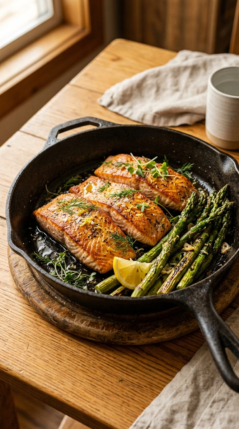 Smoky Grill Pan Salmon | 25-Min Cozy Indoor Grilling Recipes