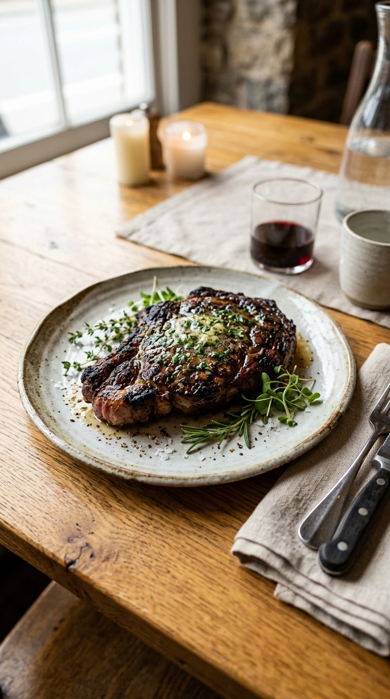 Smoky Grill Pan Steak | 20-Min Cozy Indoor Grilling Recipes