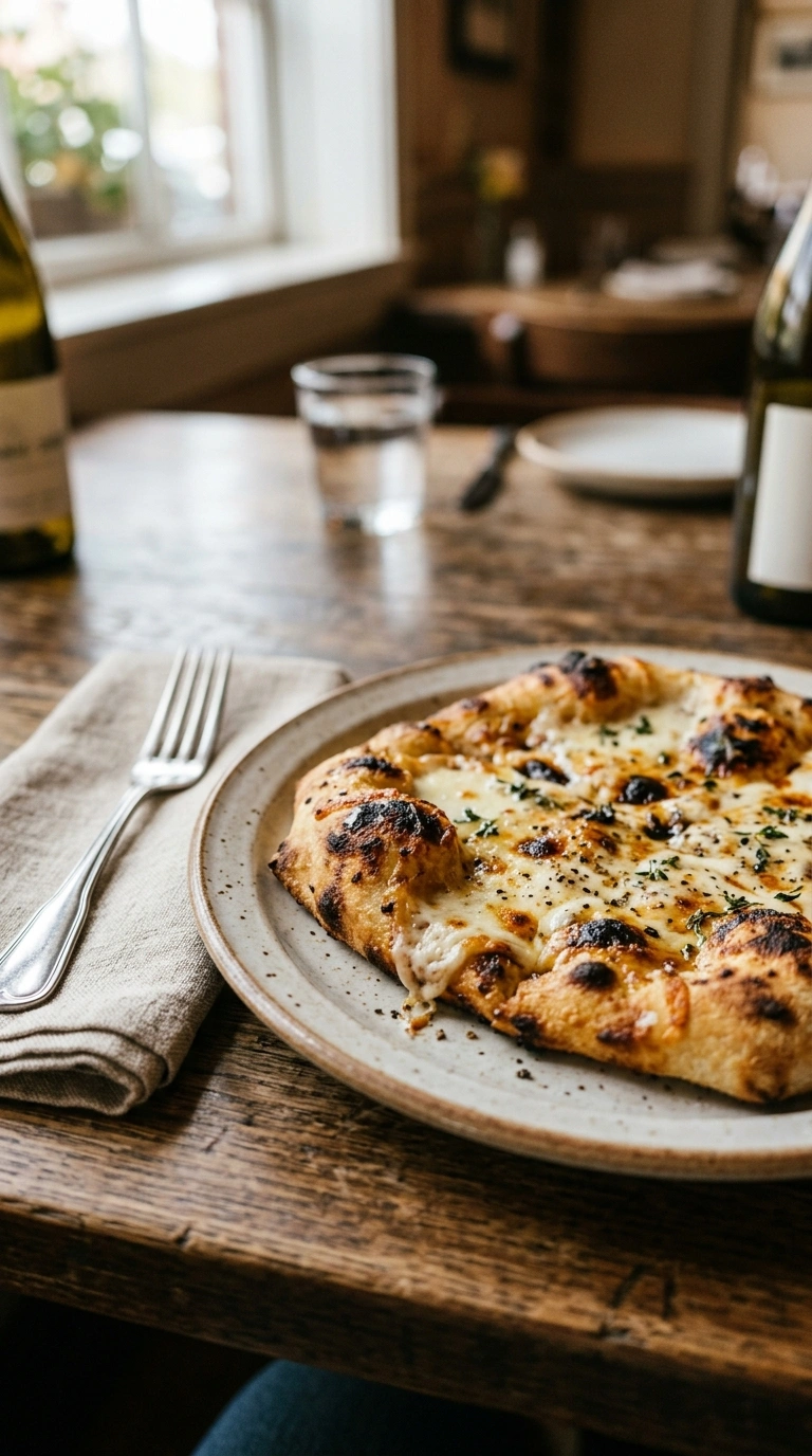 smoky grill pan flatbread ready to serve