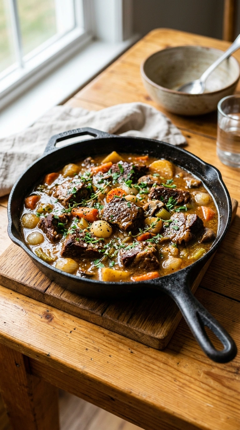 Cozy Fall Beef Skillet Dinner | 30-Min Easy Cozy Fall Weeknight