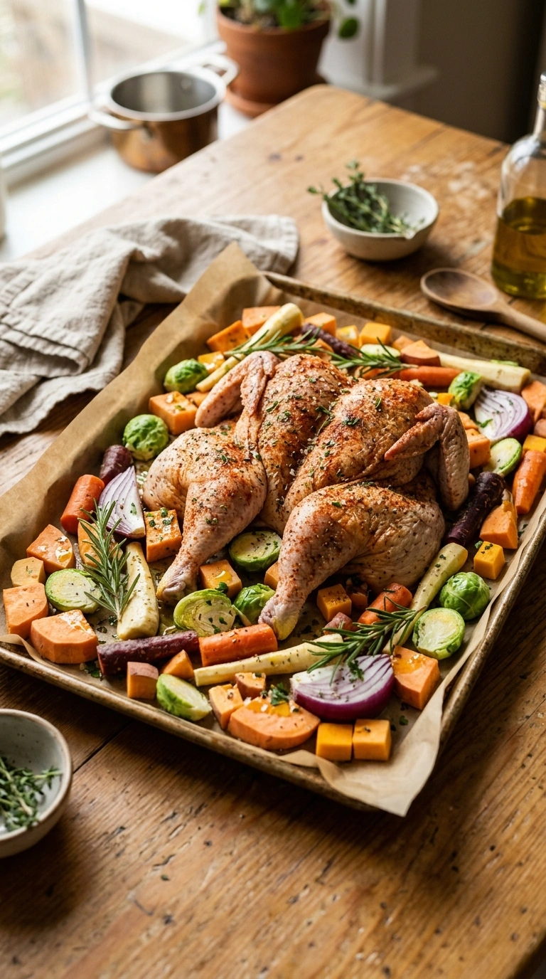 Cooking instructions for hearty fall chicken bowl