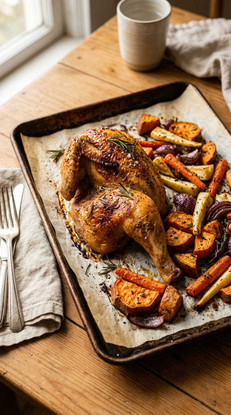 Savory Fall Chicken Thigh Dinner | 35-Min Hearty Cozy Fall Weeknight
