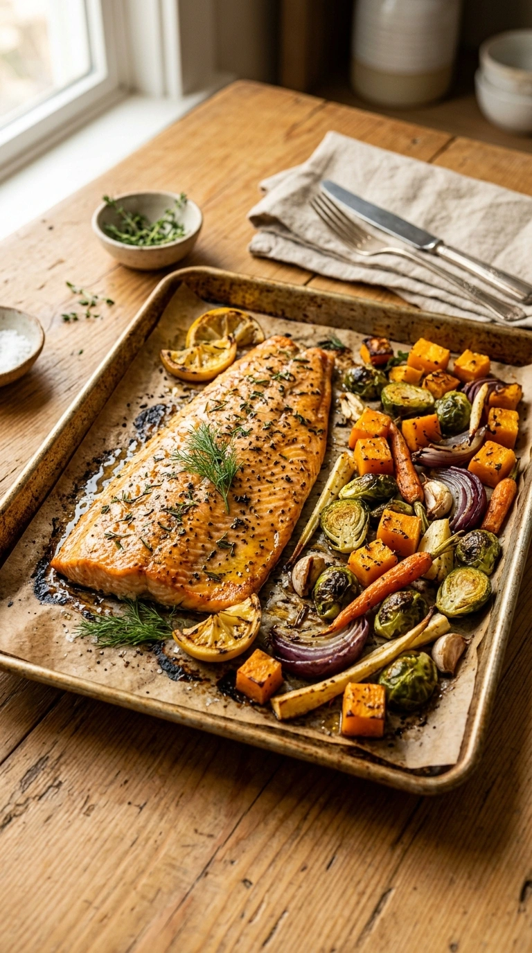 Savory Fall Hearty Salmon Dinner | 30-Min Cozy Fall Weeknight