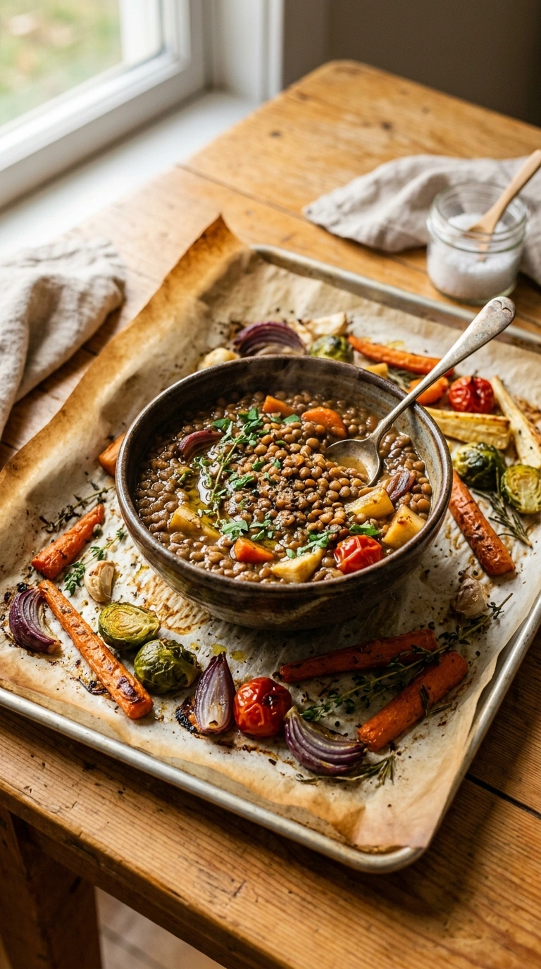 Savory Fall Hearty Lentil Dinner | 45-Min Cozy Fall Weeknight